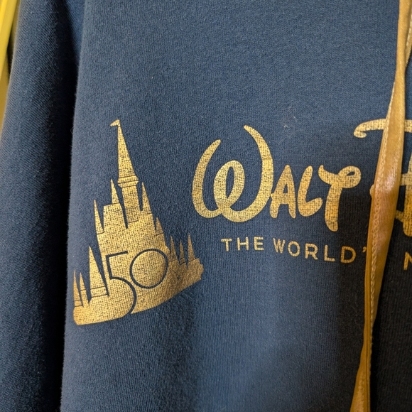 Walt Disney World 50th Anniversary Castle Pullover Hoodie Slouch Sz 2x - Picture 9 of 10